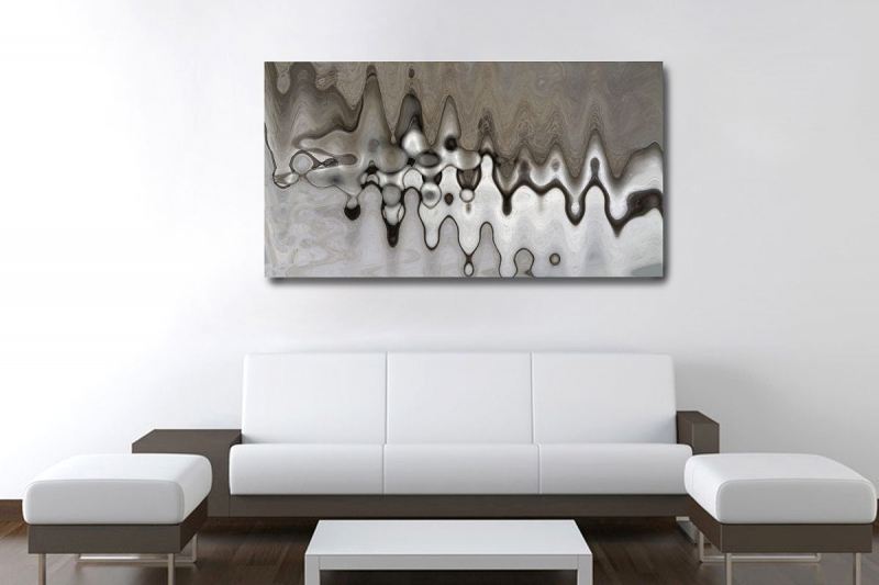 Nr. 17 drops, 150x75x4 cm, Leinwand, 450 €