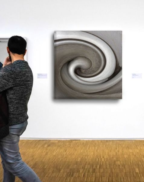 Nr. 7 swirl, 80x80x4 cm, Leinwand, 345 €