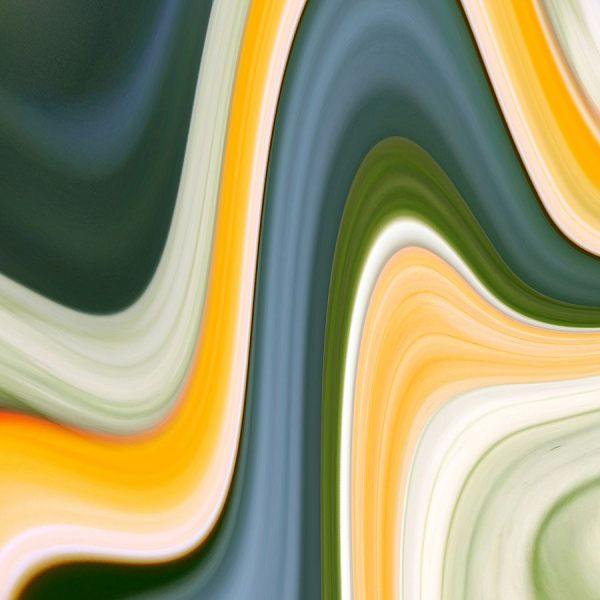 Abstraktes Wandbild Bewegung Teil 1 – Gelb-Grünes Fotodesign