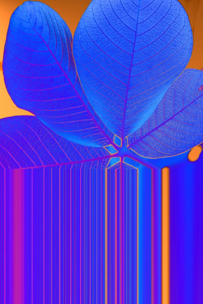 Abstraktes Wandbild Dynamik Teil 1– Blau-Oranges Fotodesign