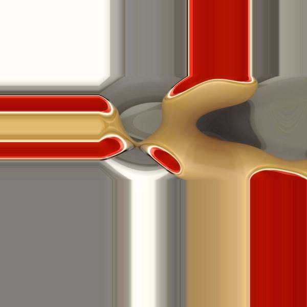 Abstraktes Wandbild in Grau-Rot Teil 1 – Modernes Fotodesign