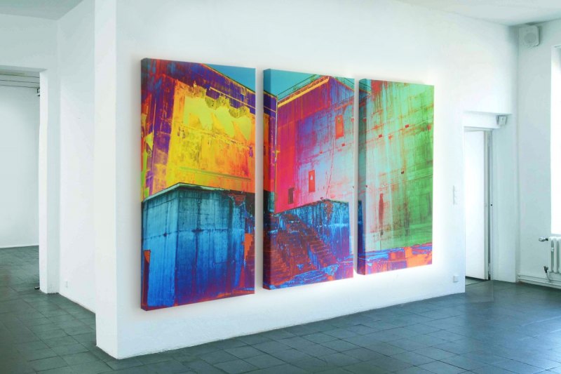 Nr. 2 maxhuette, 180x120x4 cm, Leinwand, 3-teilig, 890 €