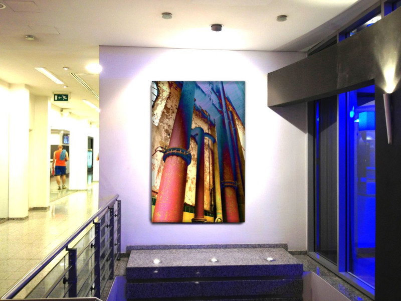 Nr. 7 downspouts, 100x150x4 cm, Leinwand, 450 €
