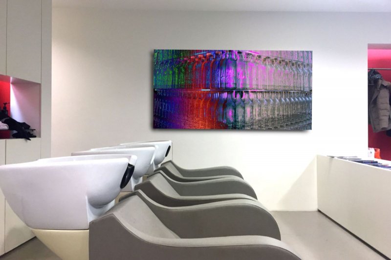 Nr. 8 bottles, 120x60x4 cm, Leinwand, 395 €