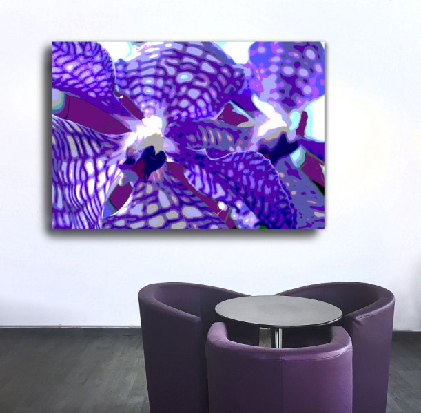 Nr. 15 orchidee, 120x80x4 cm, Leinwand, 395 €
