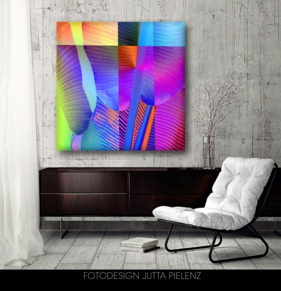 PBA leaves, 80x80x4 cm, Leinwand, 495 €