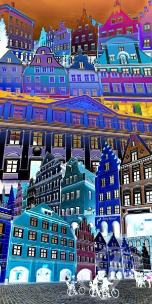Abstraktes Wandbild Landshut – Urbane Stadtansicht Fotodesign