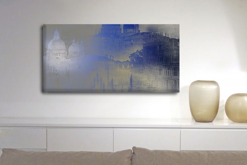 Abstraktes Kunstbild Venedig – Kleines Format Wandgestaltung