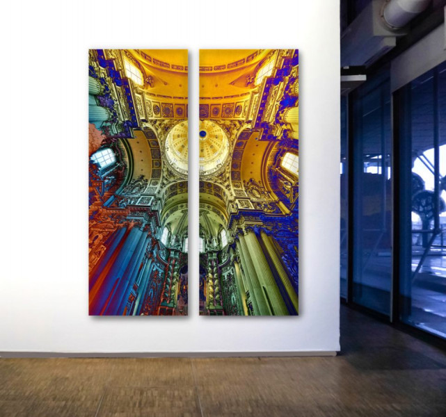 Wandgestaltung Theatinerkirche – Zweiteiliges XXL Wandbild